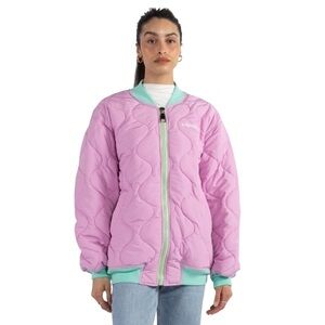 Khrisjoy NWT Quilted Bomber Jacket in Mauve Sz 0 (S)